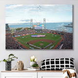 At and T Park San Francisco, Stadium Canvas, Sport Art, Gift for him, Fan Gift, Canvas Prints Wall Art Decor