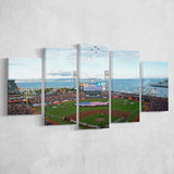 At and T Park San Francisco, Stadium Canvas, Sport Art, Large Canvas, Multi Panels, Canvas Prints Wall Art Decor