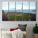 At and T Park San Francisco, Stadium Canvas, Sport Art, Gift for him, Multi Panels B, Canvas Prints Wall Art Decor