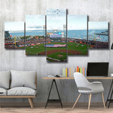 At and T Park San Francisco, Stadium Canvas, Sport Art, Large Canvas, Multi Panels, Canvas Prints Wall Art Decor