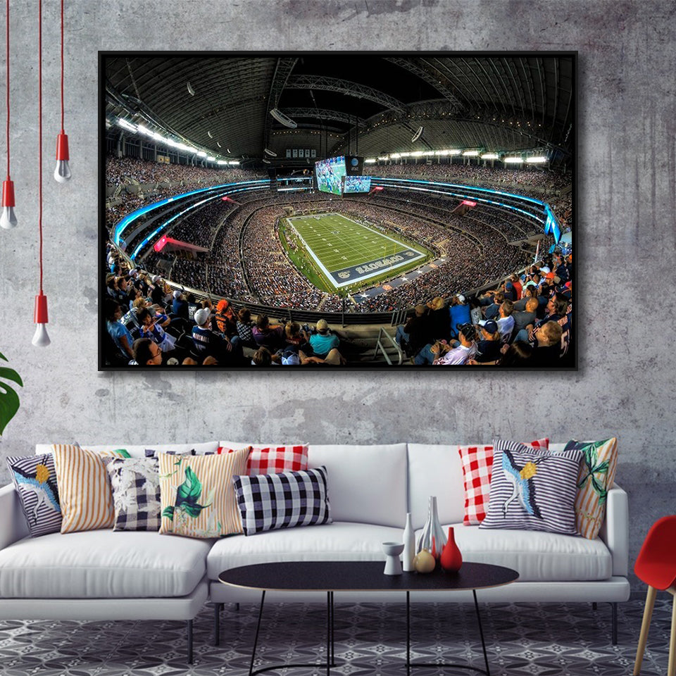 At and t Stadium, Stadium Canvas, Sport Art, Gift for him, Framed Canvas Prints Wall Art Decor, Framed Picture