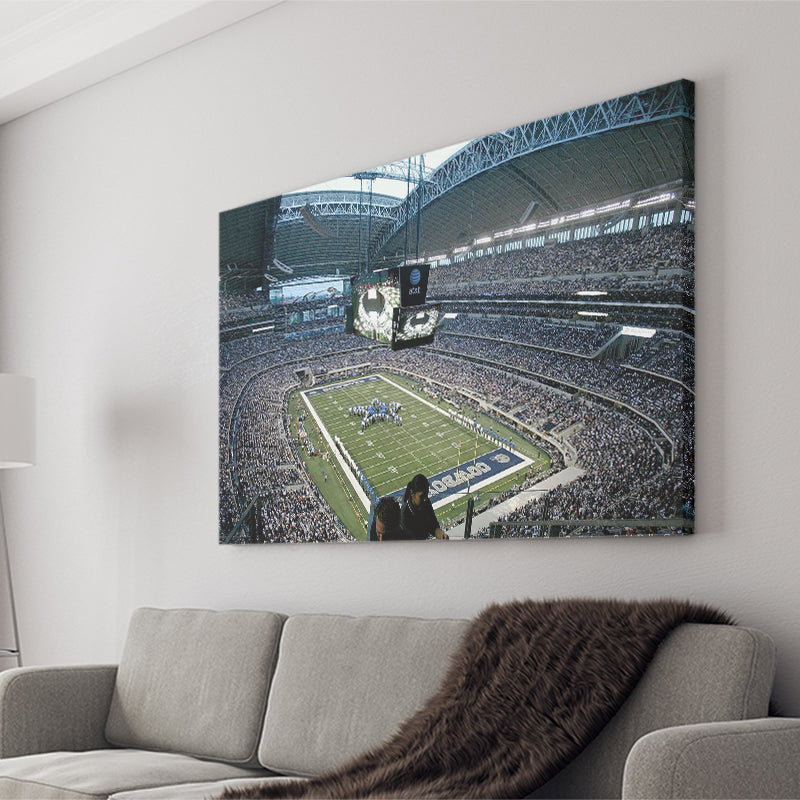 At and t Stadium in Texas, Stadium Canvas, Sport Art, Gift for him, Fan Gift, Canvas Prints Wall Art Decor