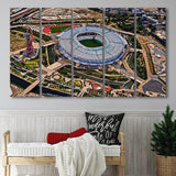Ataturk Olympic Stadium, Stadium Canvas, Sport Art, Gift for him, Multi Panels B, Canvas Prints Wall Art Decor