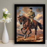 Ataturk Riding Horse, Ataturk Wall Art Framed Art Print Wall Art Decor,Framed Picture