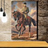 Ataturk Riding Horse, Ataturk Wall Art Canvas Prints Wall Art Home Decor
