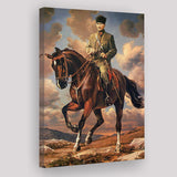 Ataturk Riding Horse, Ataturk Wall Art Canvas Prints Wall Art Home Decor