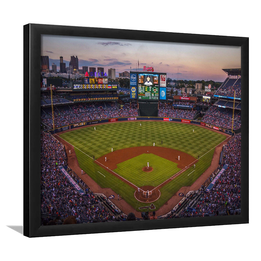 Atlanta Braves Stadium Art Prints Turner Field Wall Art Truist,Sport Stadium Art Prints, Fan Gift, Wall Decor