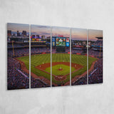 Atlanta Braves Stadium Canvas Prints Turner Field Wall Art Truist,Multi Panels B,Sport Stadium Art Prints, Fan Gift