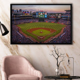 Atlanta Braves Stadium Framed Canvas Prints Turner Field Wall Art Truist,Sport Stadium Art Prints, Fan Gift