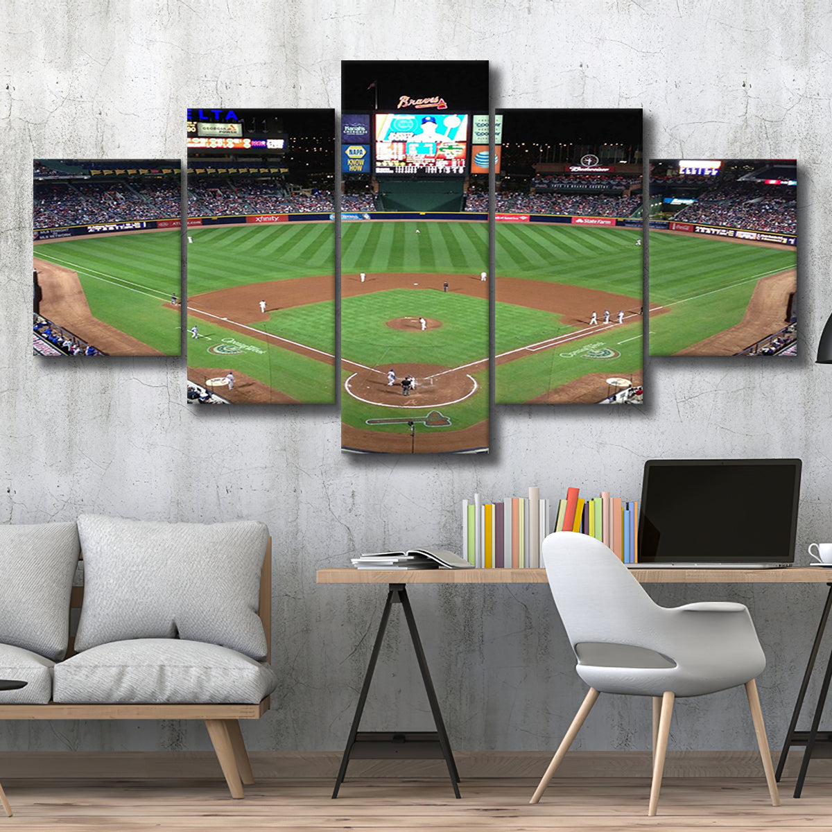 Atlanta Braves Stadium Canvas Prints Turner Field Wall Art Truist,Spor –  UnixCanvas