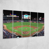 Atlanta Braves Wall Art Turner Field Stadium Canvas Prints Truist,Multi Panels B,Sport Stadium Art Prints, Fan Gift