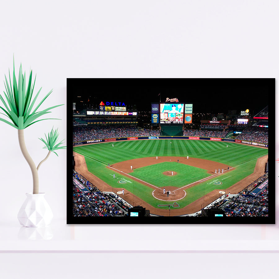 Atlanta Braves Wall Art Turner Field Stadium Art Prints Truist,Sport Stadium Art Prints, Fan Gift, Wall Decor