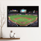 Atlanta Braves Wall Art Turner Field Stadium Framed Canvas Prints Truist,Sport Stadium Art Prints, Fan Gift