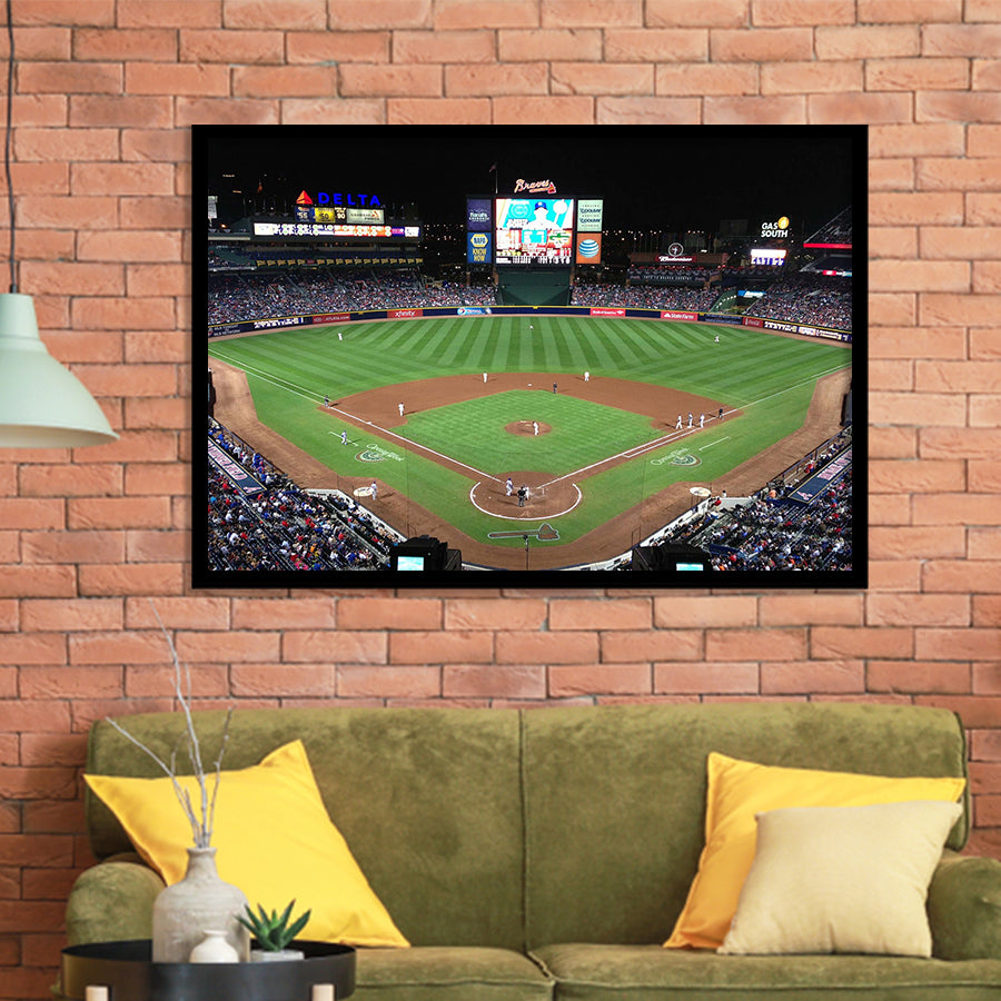 Atlanta Braves Wall Art Turner Field Stadium Art Prints Truist,Sport Stadium Art Prints, Fan Gift, Wall Decor