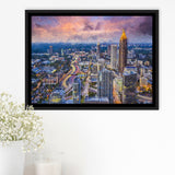 Atlanta Downtown Framed Canvas Prints Wall Art Decor - Paiting Canvas, Art Prints, Floating Frame