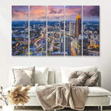 Atlanta Downtown 5 Piece B Canvas Prints Wall Art Decor - Painting Canvas, Multi Panels