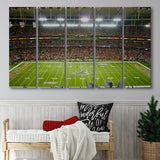 Atlanta Falcons Stadium Canvas Prints Mercedes Benz Stadium Wall Art,Multi Panels B,Sport Stadium Art Prints, Fan Gift