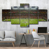 Atlanta Falcons Stadium Canvas Prints Mercedes Benz Stadium Wall Art,Multi Panels,Sport Stadium Art Prints, Fan Gift