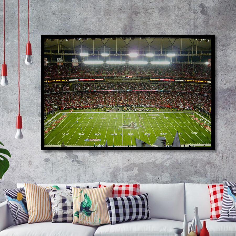 Atlanta Falcons Stadium Art Prints Mercedes Benz Stadium Wall Art,Sport Stadium Art Prints, Fan Gift, Wall Decor