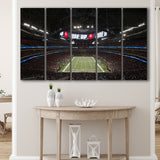Atlantas Mercedes Benz Stadium, Stadium Canvas, Sport Art, Gift for him, Multi Panels B, Canvas Prints Wall Art Decor