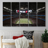 Atlantas Mercedes Benz Stadium, Stadium Canvas, Sport Art, Gift for him, Multi Panels B, Canvas Prints Wall Art Decor