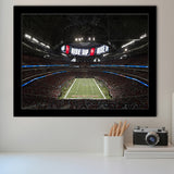 Atlantas Mercedes Benz Stadium, Stadium Canvas, Sport Art, Gift for him, Framed Art Prints Wall Art Decor, Framed Picture