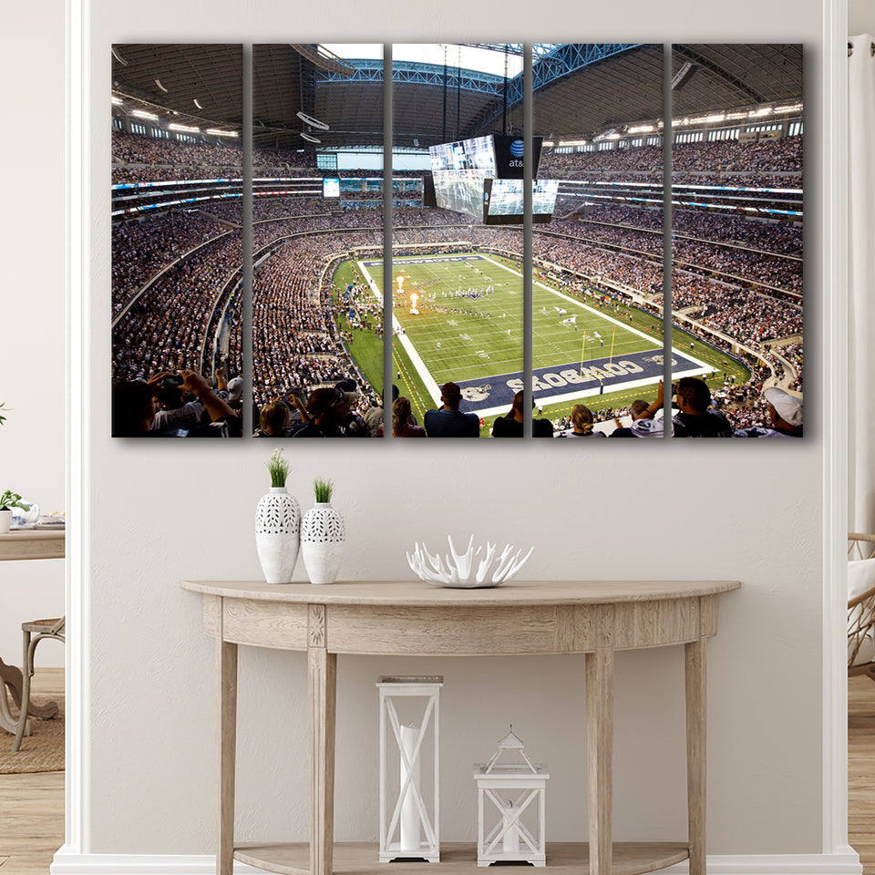 Att Cowboys, Stadium Canvas, Sport Art, Gift for him, Multi Panels B, Canvas Prints Wall Art Decor