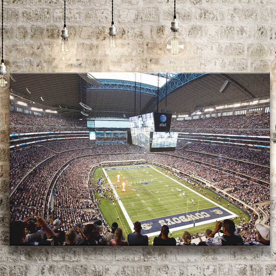 Att Cowboys, Stadium Canvas, Sport Art, Gift for him, Fan Gift, Canvas Prints Wall Art Decor
