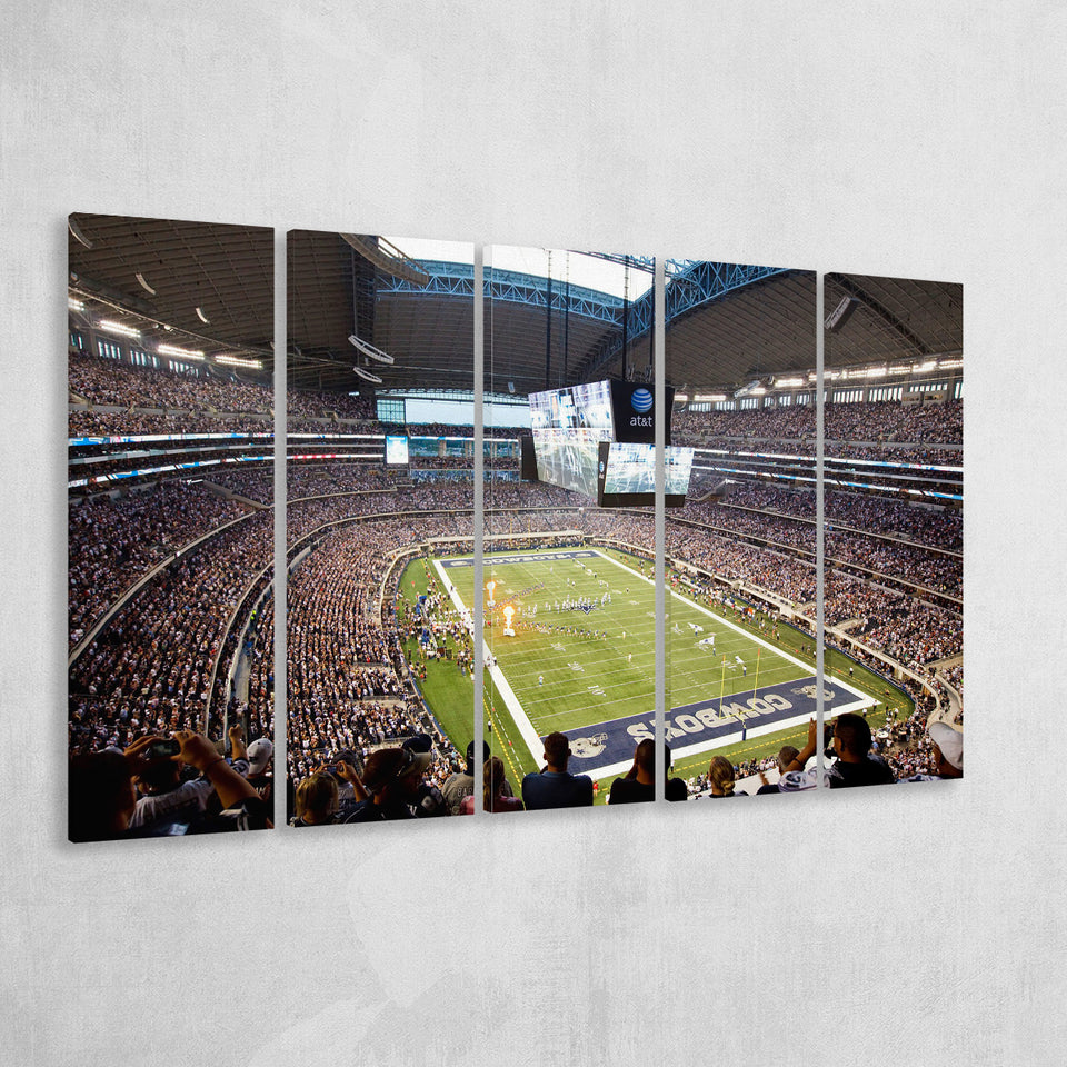 Att Cowboys, Stadium Canvas, Sport Art, Gift for him, Multi Panels B, Canvas Prints Wall Art Decor