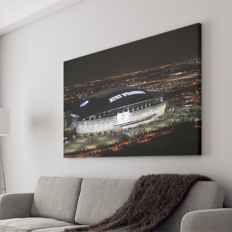 Att Stadium at Night, Stadium Canvas, Sport Art, Gift for him, Fan Gift, Canvas Prints Wall Art Decor