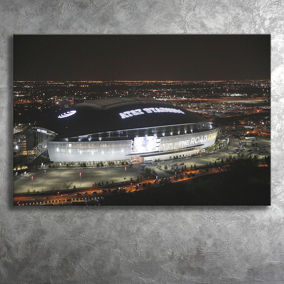 Att Stadium at Night, Stadium Canvas, Sport Art, Gift for him, Fan Gift, Canvas Prints Wall Art Decor