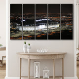 Att Stadium at Night, Stadium Canvas, Sport Art, Gift for him, Multi Panels B, Canvas Prints Wall Art Decor