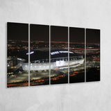 Att Stadium at Night, Stadium Canvas, Sport Art, Gift for him, Multi Panels B, Canvas Prints Wall Art Decor