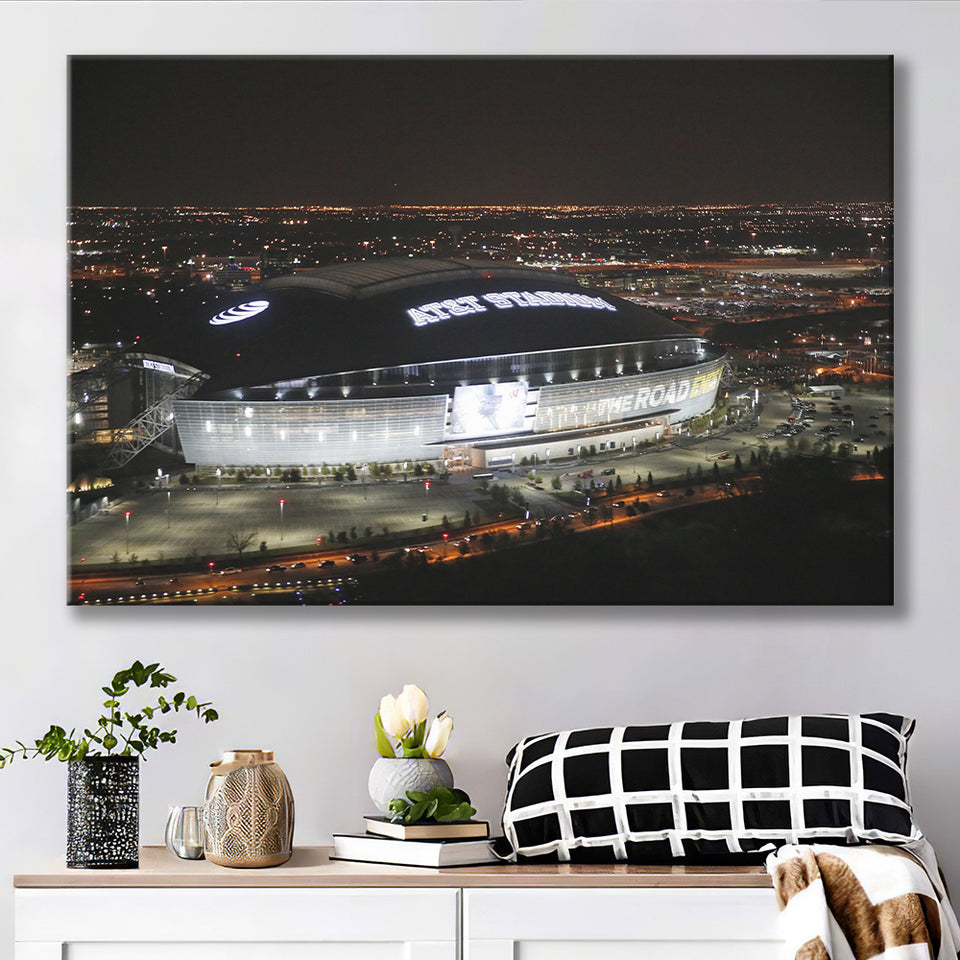 Att Stadium at Night, Stadium Canvas, Sport Art, Gift for him, Fan Gift, Canvas Prints Wall Art Decor