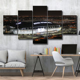 Att Stadium at Night, Stadium Canvas, Sport Art, Large Canvas, Multi Panels, Canvas Prints Wall Art Decor