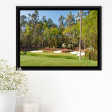 Augusta Golf Course Hole 13 Framed Framed Canvas Prints Wall Art - Painting Prints, Wall Decor, Floating Frame