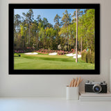 Augusta Golf Course Hole 13 Framed Framed Art Prints Wall Decor - Painting Prints, Framed Picture