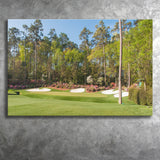Augusta Golf Course Hole 13 Framed Canvas Prints Wall Art - Painting Prints, Wall Decor, Art Prints