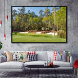 Augusta Golf Course Hole 13 Framed Framed Canvas Prints Wall Art - Painting Prints, Wall Decor, Floating Frame
