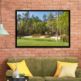 Augusta Golf Course Hole 13 Framed Framed Art Prints Wall Decor - Painting Prints, Framed Picture