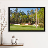 Augusta Golf Course Hole 13 Framed Framed Canvas Prints Wall Art - Painting Prints, Wall Decor, Floating Frame