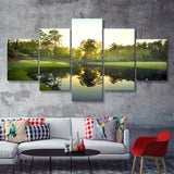 Augusta National Golf Club Augusta Georgia  5 Pieces Canvas Prints Wall Art - Painting Canvas, Multi Panel, Home Wall Decor, For Sale