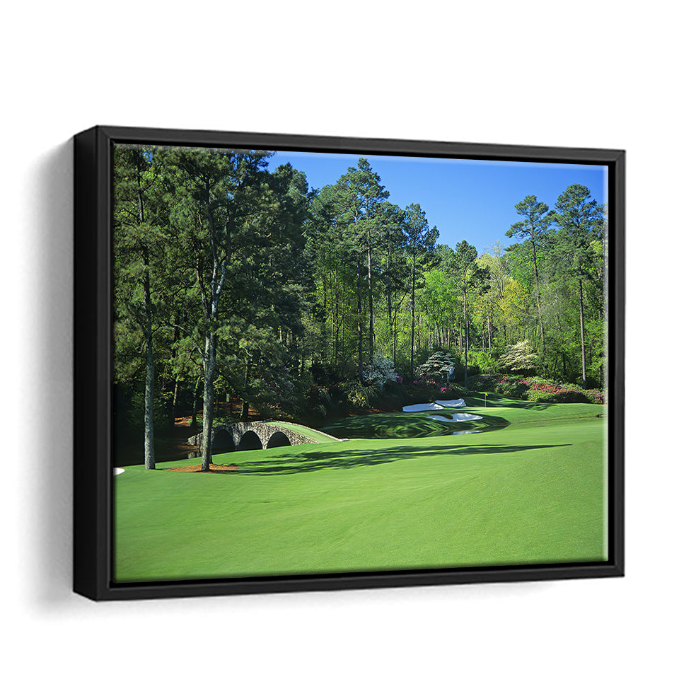 Augusta National Golf Course Framed Canvas Prints Wall Art - Painting Prints, Home Wall Decor, Painting Canvas