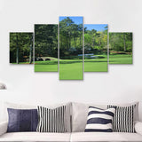 Augusta National Golf Course  5 Pieces Canvas Prints Wall Art - Painting Canvas, Multi Panel, Home Wall Decor, For Sale