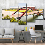 Austin Bridge, Austin Multi Panels,Canvas Prints Wall Art Home Decor
