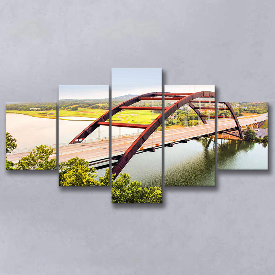 Austin Bridge, Austin Multi Panels,Canvas Prints Wall Art Home Decor