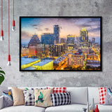 Austin Downtown Framed Art Prints Wall Decor - Painting Prints, Framed Picture, Home Decor