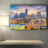 Austin Downtown Canvas Prints Wall Art Decor - Paiting Canvas, Art Prints, Wall Decor, For Sale
