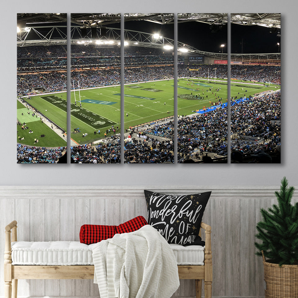Australia Stadium, Stadium Canvas, Sport Art, Gift for him, Multi Panels B, Canvas Prints Wall Art Decor