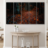 Autumn Forest 1 5 Piece B Canvas Prints Wall Art, Multi Panels,Large Canvas